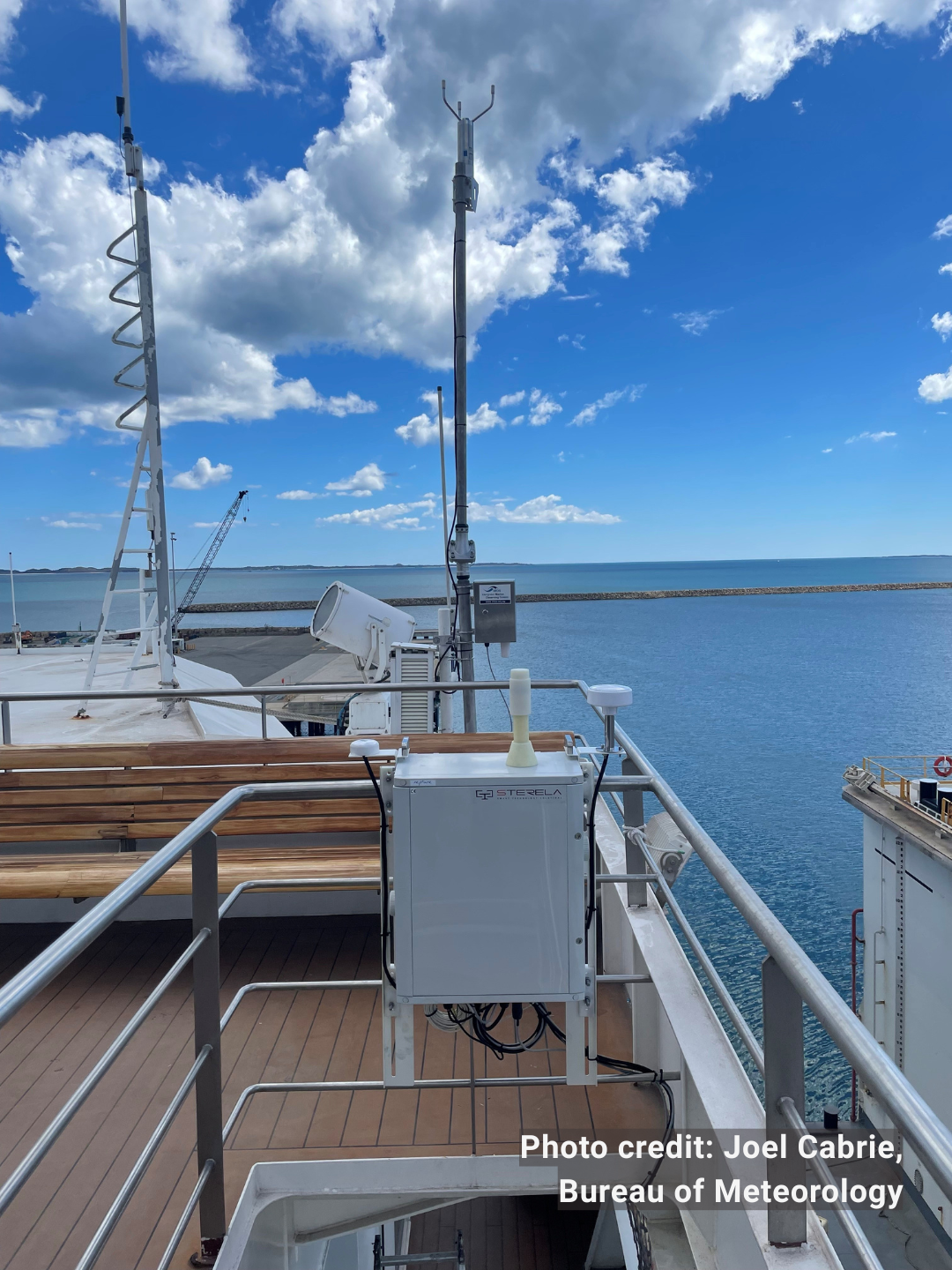 ShipAWS system on board M.V. Coral Geographer
